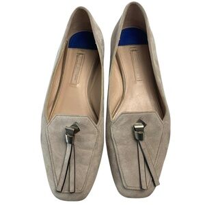 Stuart Weitzman Slipknot suede loafers in Tan Size 8